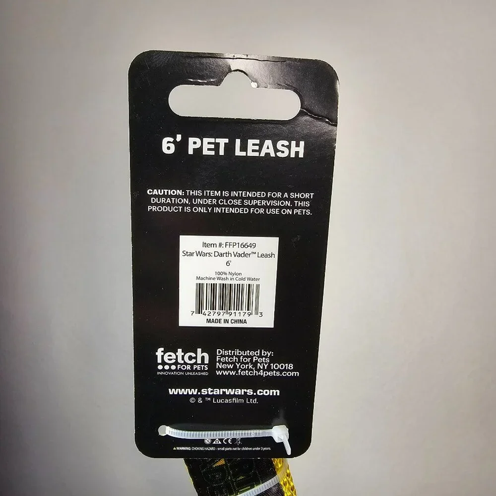 Star Wars Darth Vader 6' Pet Leash NEW Disney Dog Walking